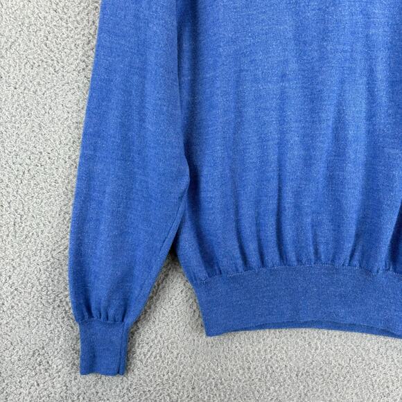Peter Millar Sweater XL Blue Golf Silk Merino Wool Blend Classic Fit Crown Soft - Picture 3 of 10